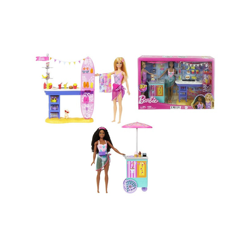 Barbie zestaw 2 lalki Dzień nad morzem HNK99 /3