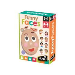 HEADU Gra zabawne twarze wiek 3-6 28009