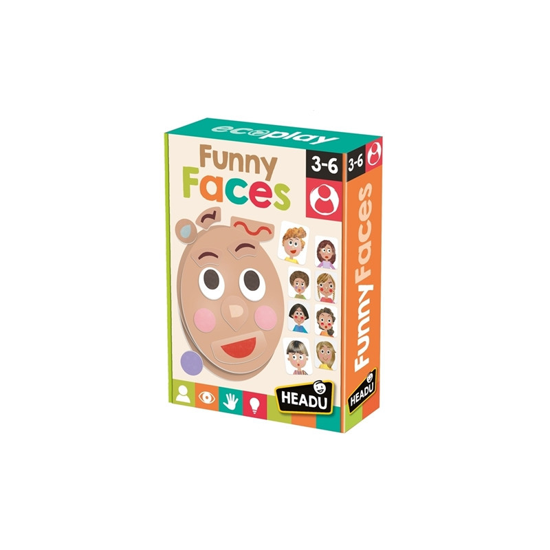 HEADU Gra zabawne twarze wiek 3-6 28009
