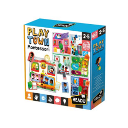 HEADU Montessori układanka Miasto wiek 2-5 23615