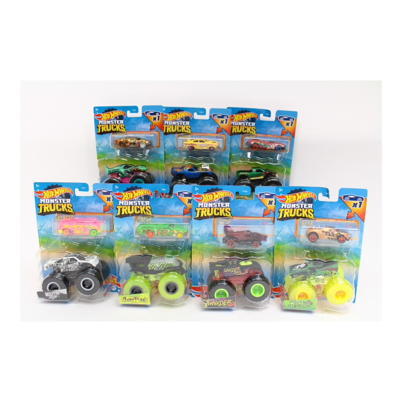 HW Monster Truck 1:64 pojazd+autko 2-pak GRH81 /8