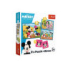 PUZZLE 2w1+memos Poznaj bohaterów Disney 93344