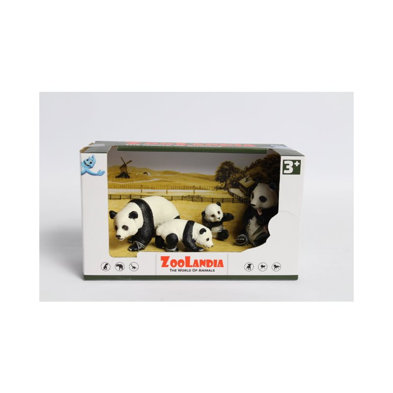 Zoolandia Panda z rodziną pudełko 51045 10456