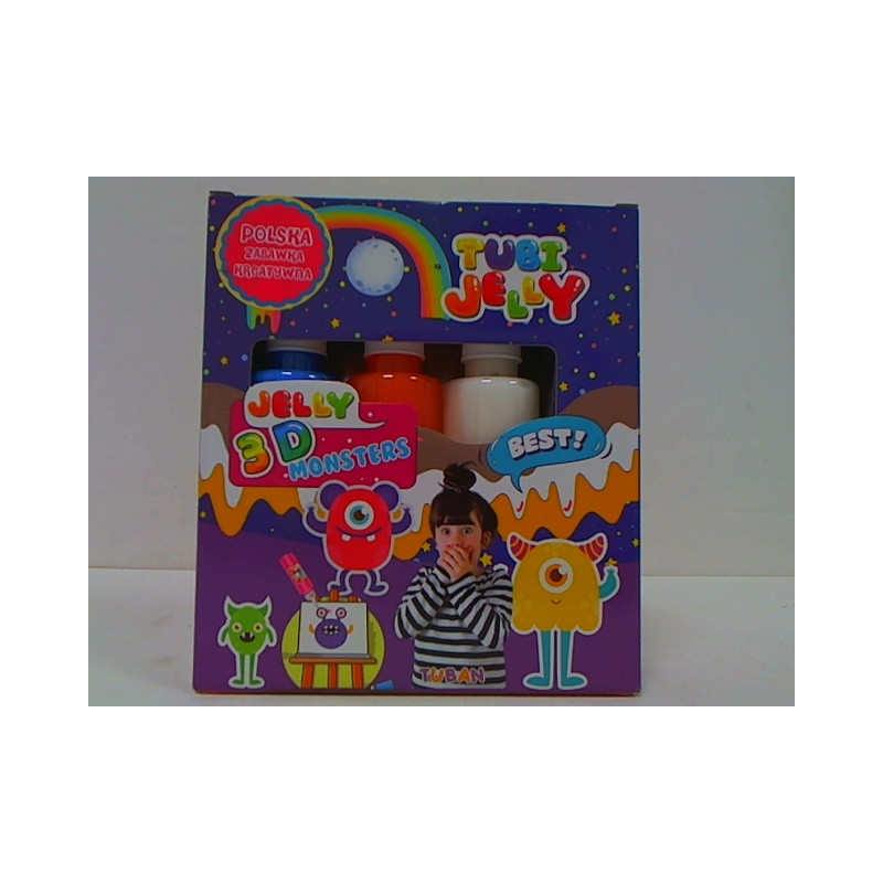 TUBAN-Zestaw Tubi Jelly 3kol Potworki TU3318 33187