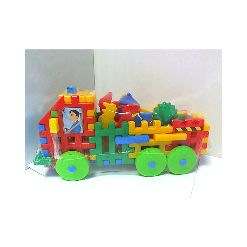 Klocki konstrukcyjne Ciężarówka ze zwierzęt.25869