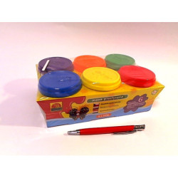 Masa plastyczna 6 dużych tub 43005 30055