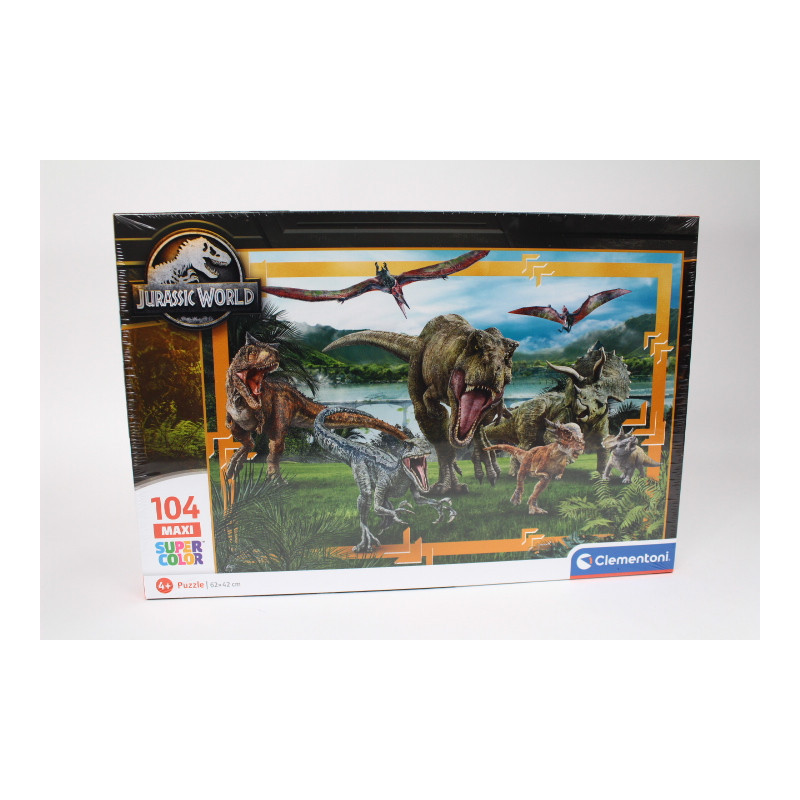 CLE puzzle 104 maxi SuperKolor JurassicWorld 23770