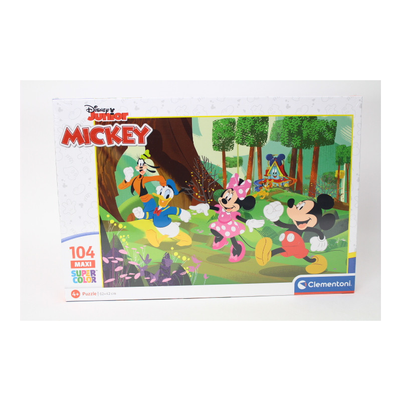 CLE puzzle 104 maxi SuperKolor Mickey_Frien..23772