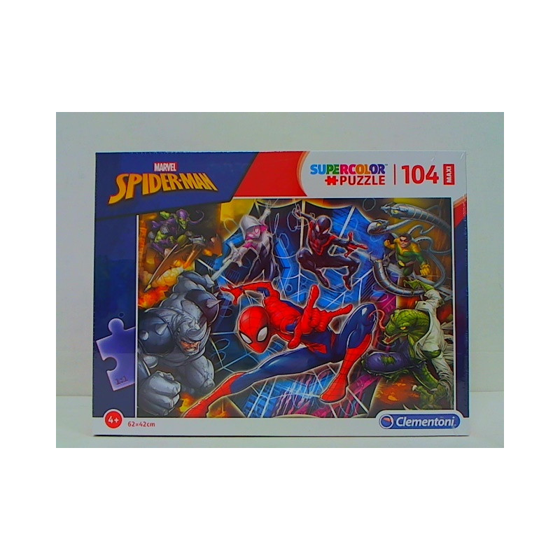 CLE puzzle 104 maxi SuperKolor Spiderman 23716