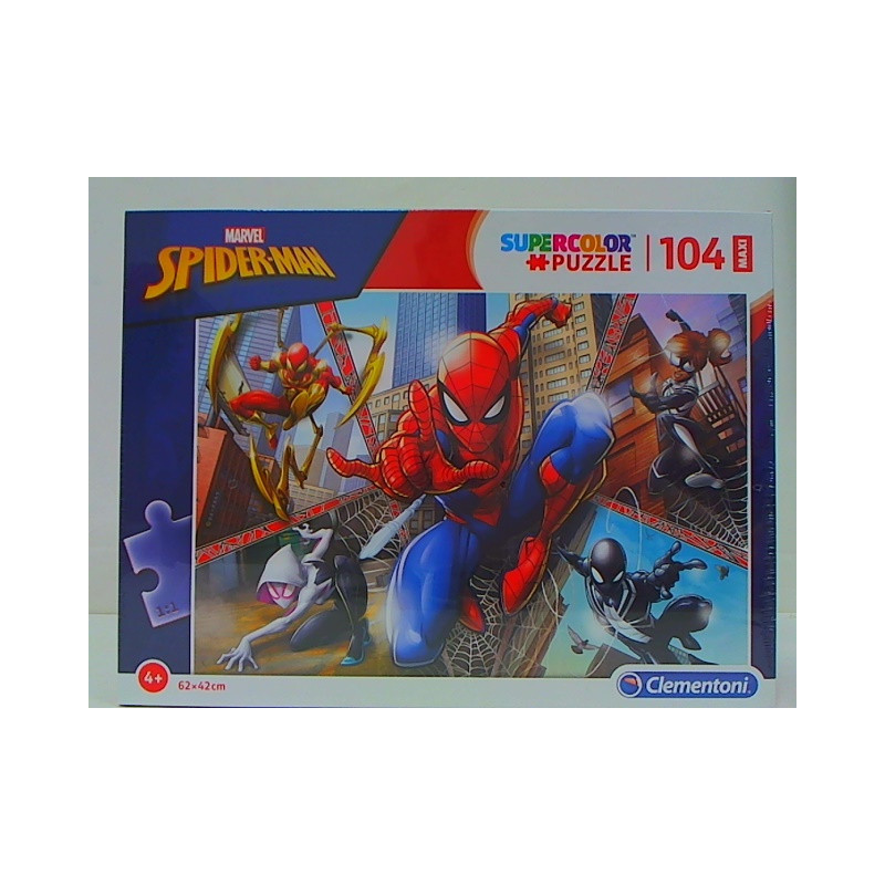 CLE puzzle 104 maxi SuperKolor Spiderman 23734
