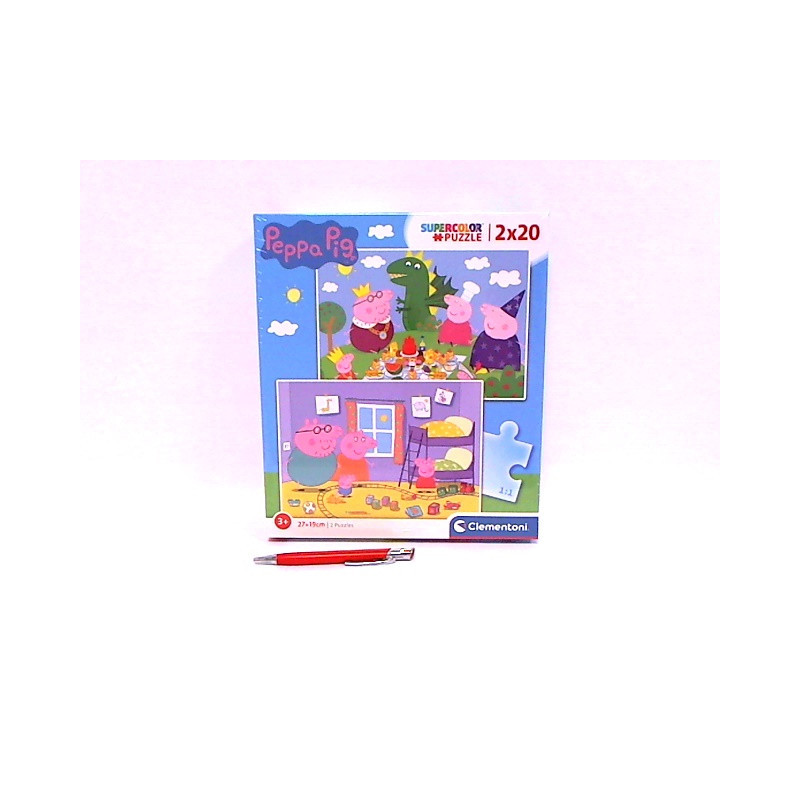 CLE puzzle 2x20 SuperKolor Świnka Peppa 24778