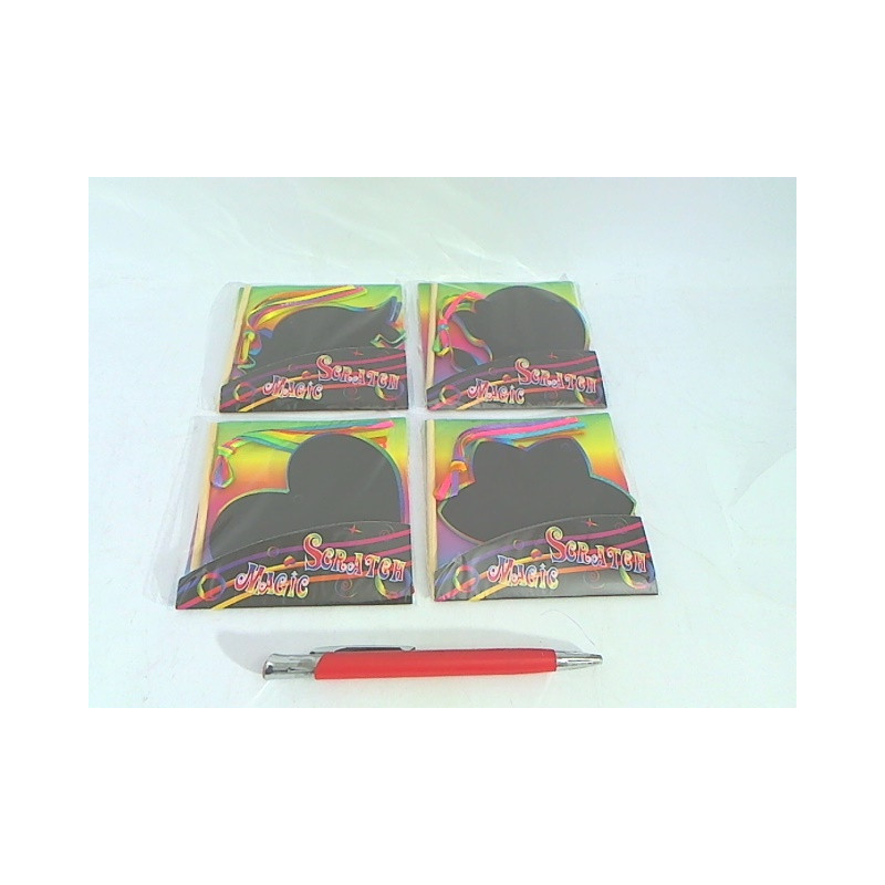 Notesik karteczki czarne 6szt 4rodz 620255 20112