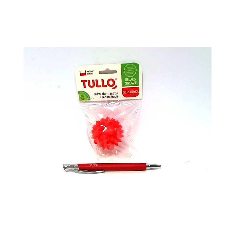 Piłka sensor.masaż/rehabilit5,4cm 413 czerw 74132