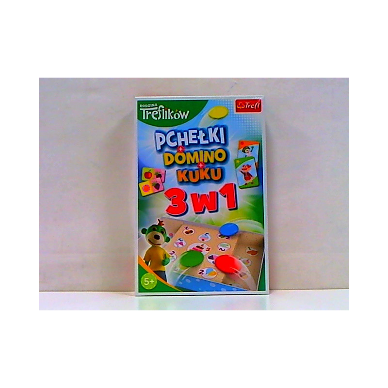 GRA Trefliki 3w1 bierki/domino/pchełki 01921