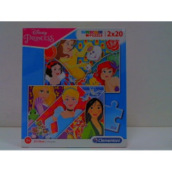 CLE puzzle 2x20 SuperKolor Princess 24766
