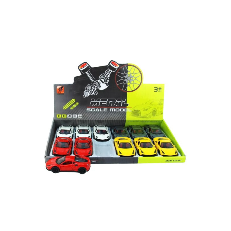 Samochód sportowy św/dźw 12szt/disp 1340943 09436