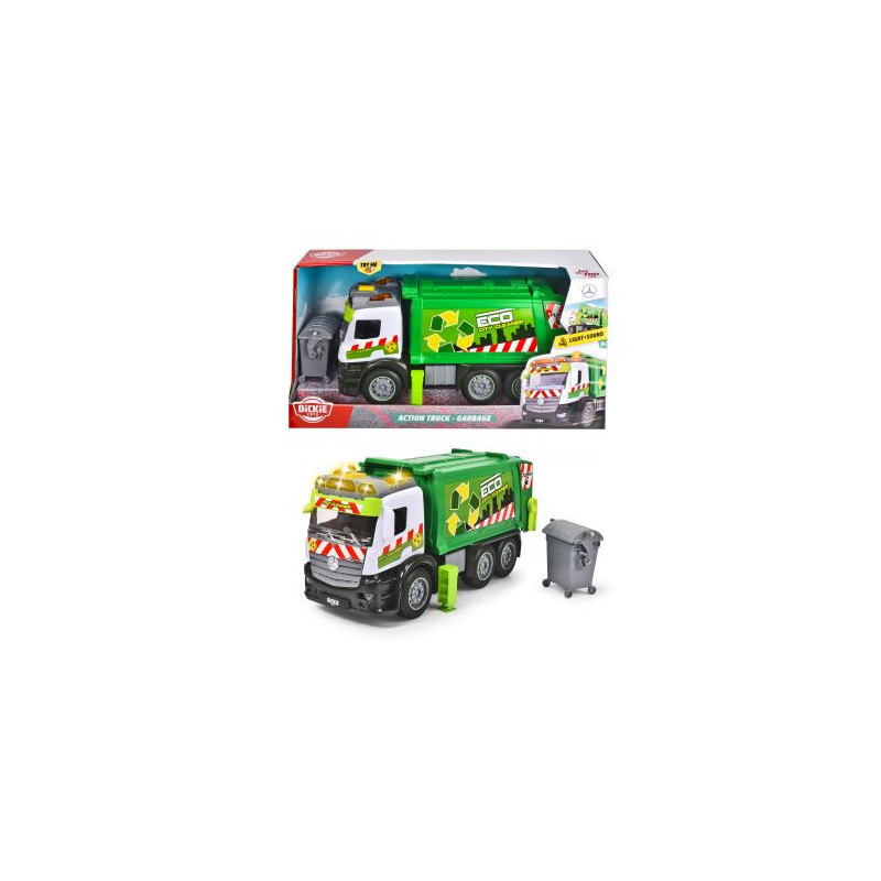 Dickie Mercedes śmieciarka św/dźw 374-5014