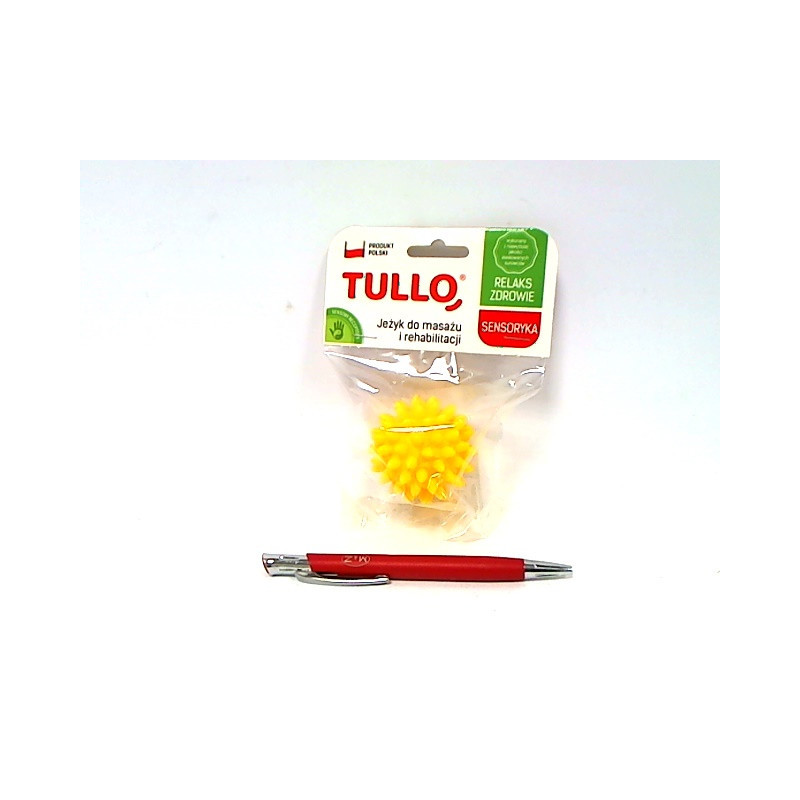 Piłka sensor.masaż/rehabilit5,4cm 416 żółty 74163