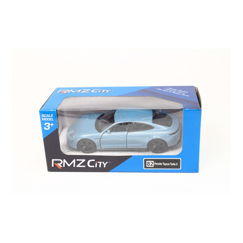 Model RMZ Porsche Taycan Turbo blue K-954 19543