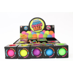 Piłka gniotek kolory neonowe 12/box U838 76274