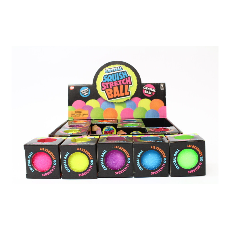 Piłka gniotek kolory neonowe 12/box U838 76274