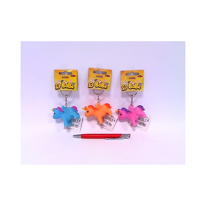 Jednorożec 5cm z groszkiem brelok HAB092 27556