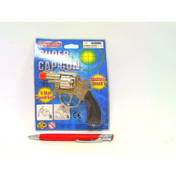 Pistolet metalowy na spłonkę blister 88368 83686