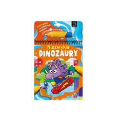 Malowanka z pisakiem wodnym Niezw.dinozaury 37392