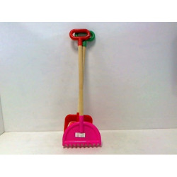 Łopatka + grabki drewniany trzonek 54453