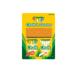  Crayola kreda 2x12szt bia-kolor+gąbka 51-6009