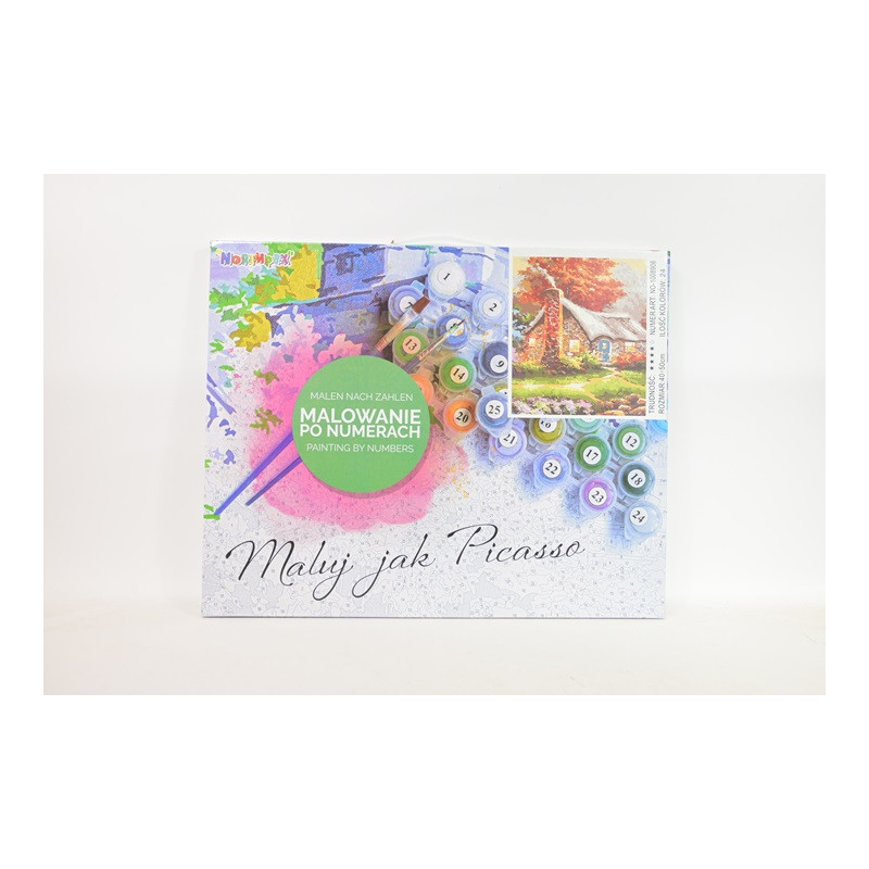 Malowanie po numer.Domek z kamieni...1008906
