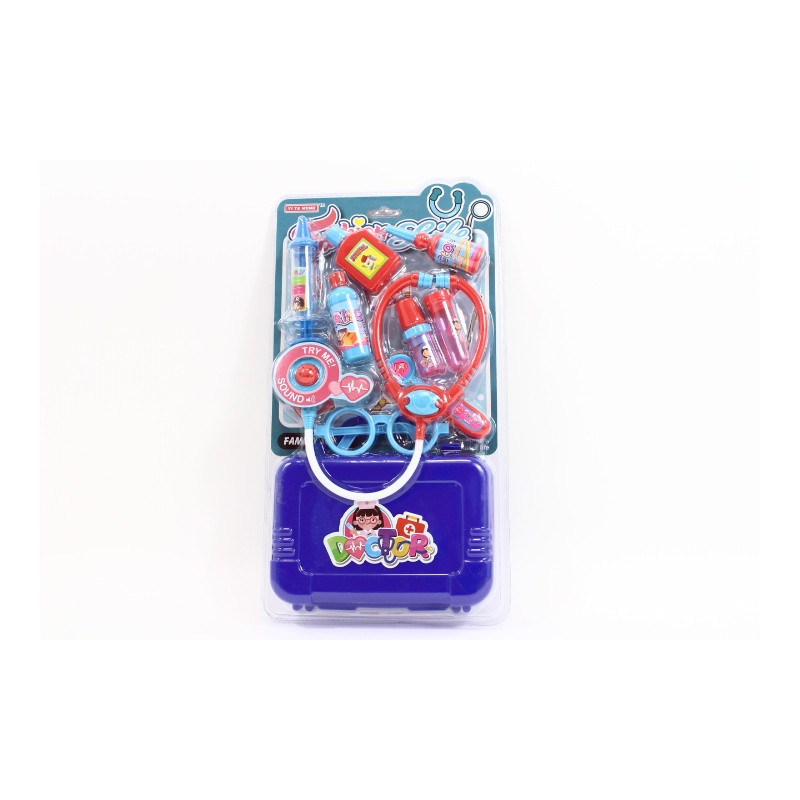 Zestaw lekarza z walizką niebieski 58923 09394