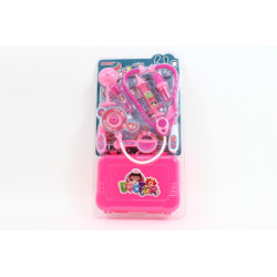 Zestaw lekarza z walizką różowy 58918 09387