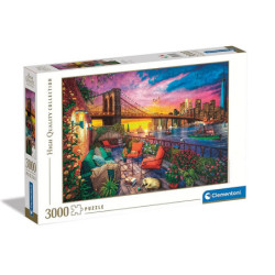 CLE puzzle 3000 HQ Manhattan Balcony Sunset 33552