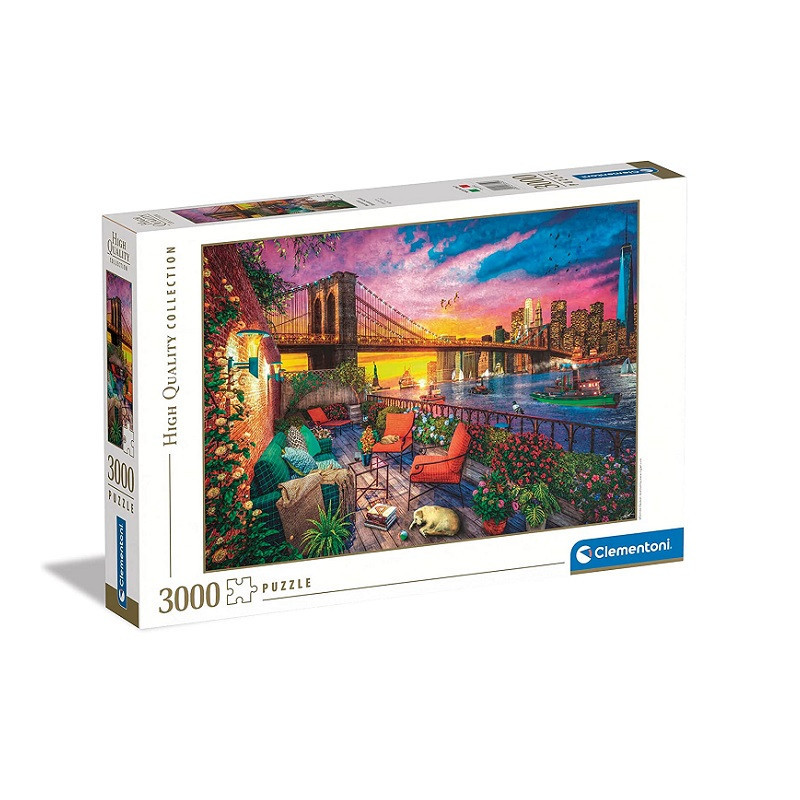 CLE puzzle 3000 HQ Manhattan Balcony Sunset 33552