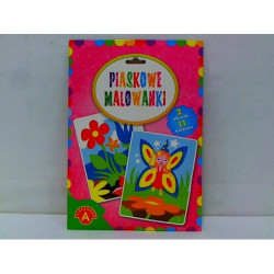 Piaskowe malowanki - wróżka, kwiaty 18837.