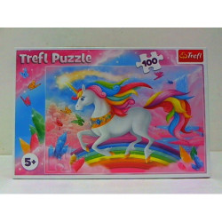 PUZZLE 100 W kryształowym świecie jednorożc.16364