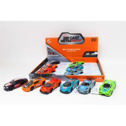 Auto metal z napędem 12szt/disp G200130 55075