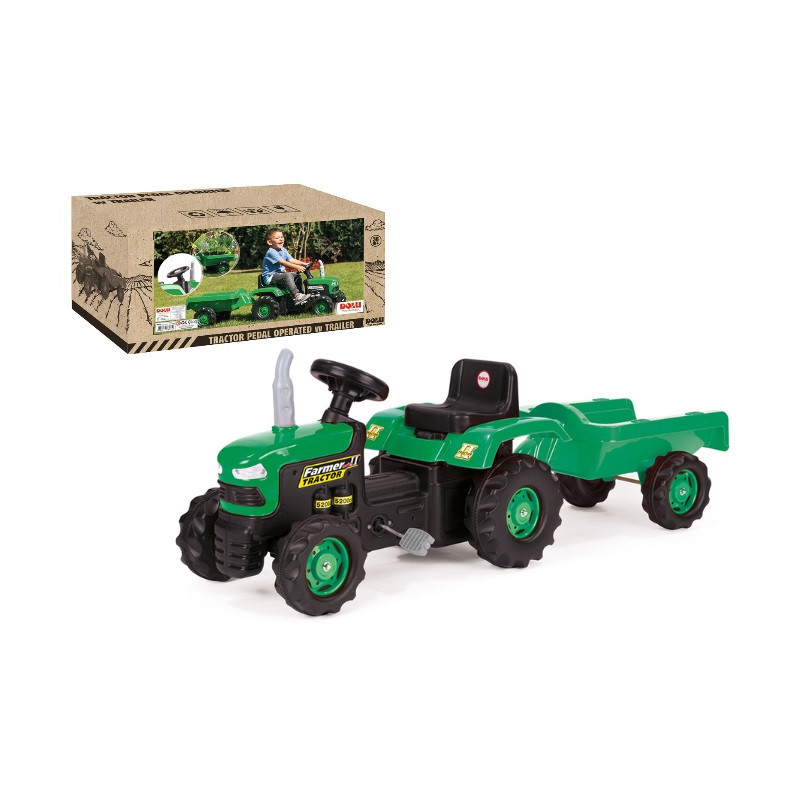 DOLU traktor na pedały z przyczepą 8053 80530