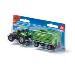 SIKU 16 Traktor DEUTZ-FAHR  z przyczepą 1606