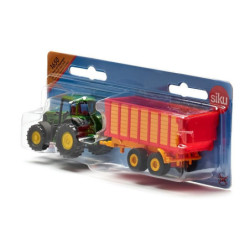 SIKU 16 Traktor John Deere z przyczepą Silage 1650