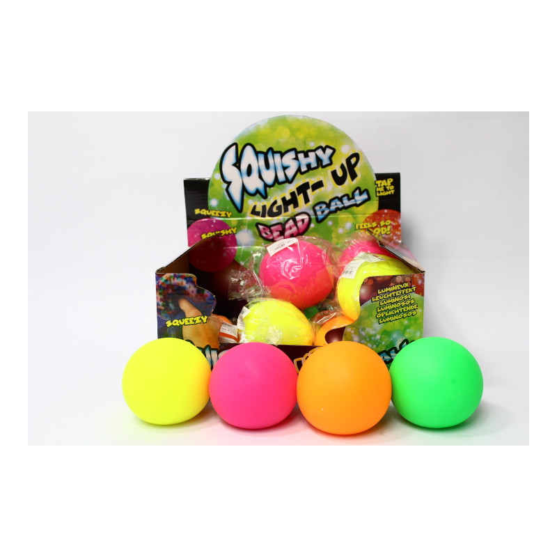 Piłka gniotek 8cm 4kol 12szt/box Z6575 37026