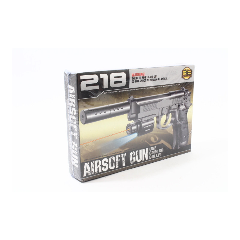 Pistolet na kulki/światło w pudełku A130 81313