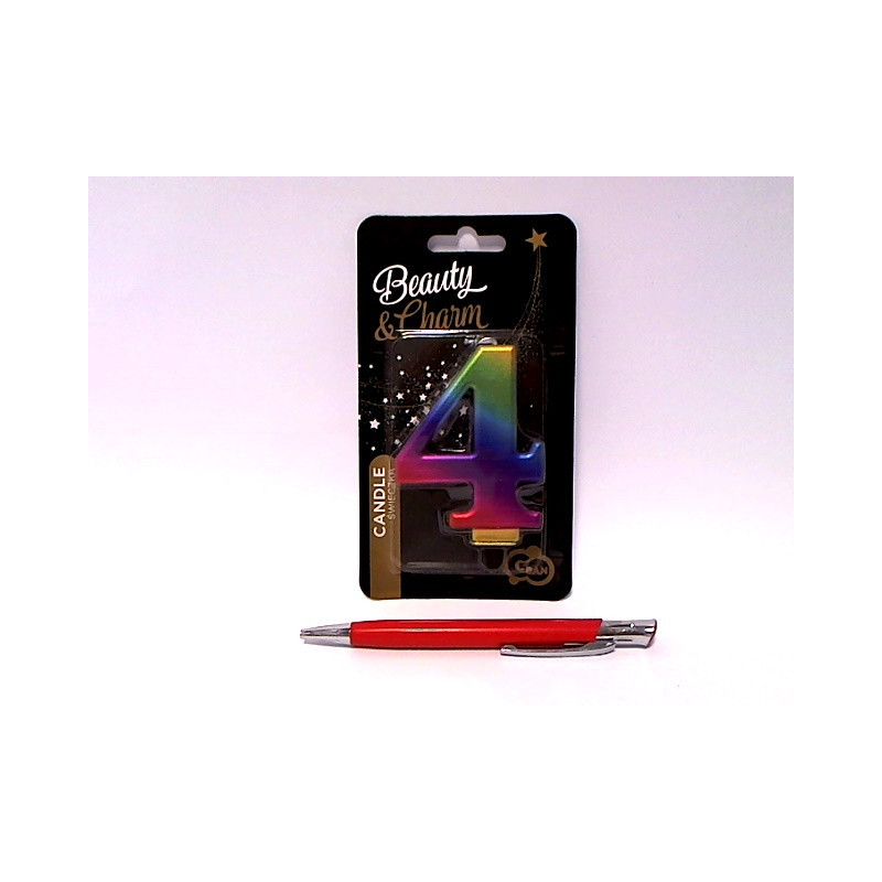 Świeczka B_C Cyferka4 Galaxy 8cm PF-SCG4 15208