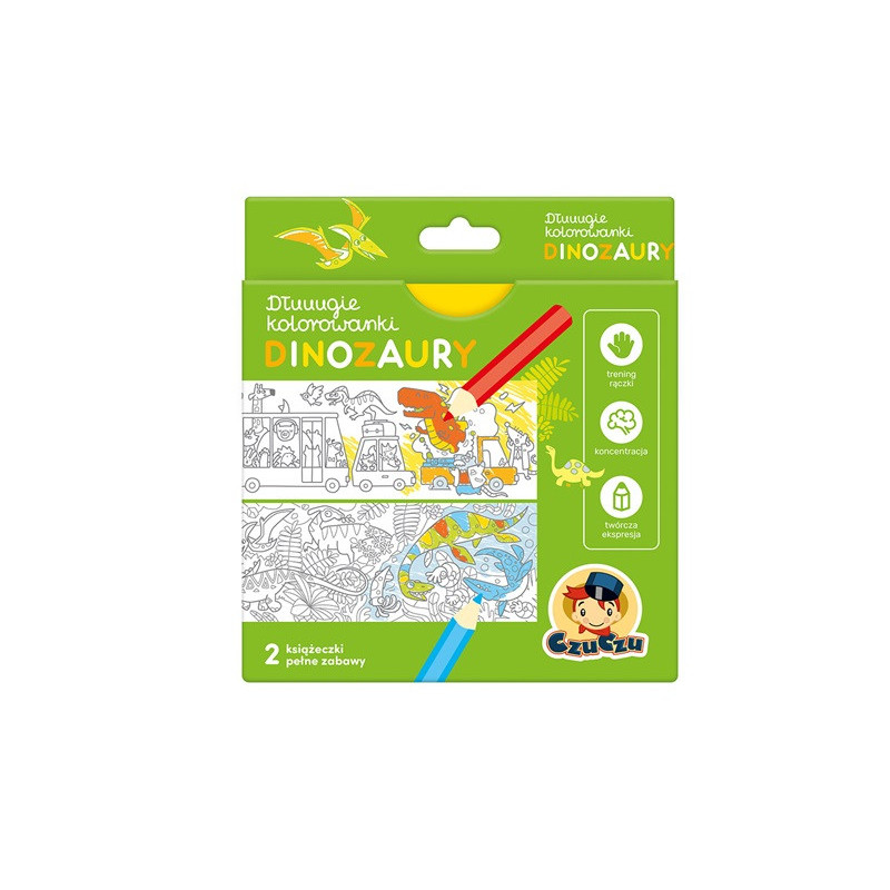 CzuCzu Dłuuugie kolorowanki Dinozaury 73999