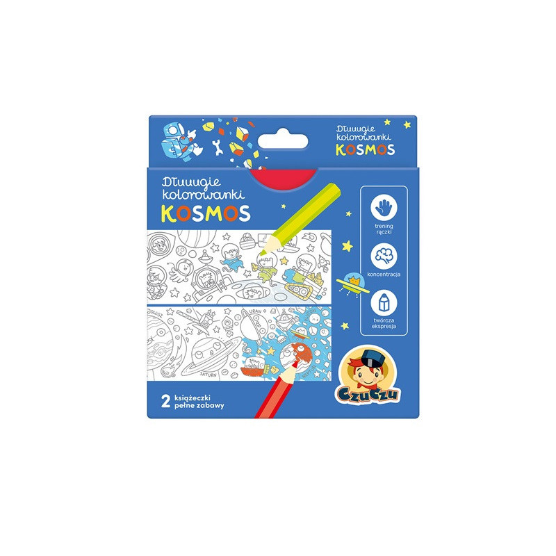 CzuCzu Dłuuugie kolorowanki Kosmos 73968