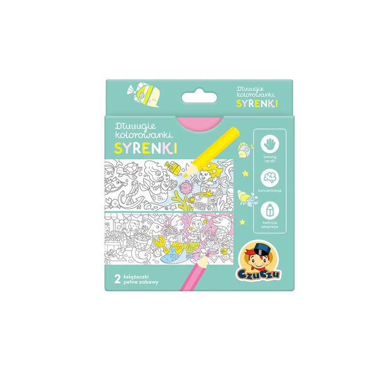 CzuCzu Dłuuugie kolorowanki Syrenki 01294