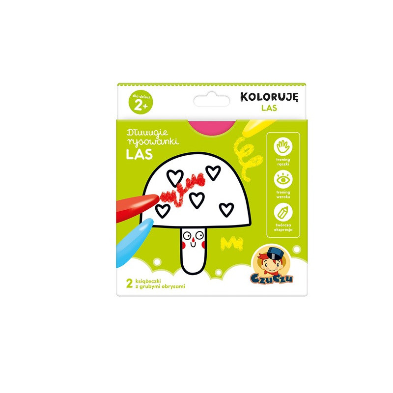 CzuCzu Dłuuugie rysowanki Las Koloruję 2+ 01096