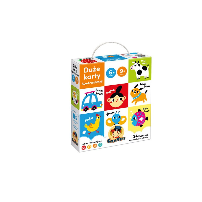 CzuCzu Duże karty kontrast.d/dzieci 6-9mies 62671