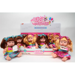 Lalka 25cm z dźwiękiem 2rodz HLH107 40807